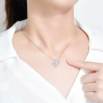 [Eternal Jewelry]LOOP NECKLACE FULL MOTIF DIAMOND 16MM MULTIPLE COLORS - Image 3