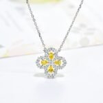 [Eternal Jewelry]LOOP NECKLACE FULL MOTIF DIAMOND 16MM MULTIPLE COLORS - Image 5