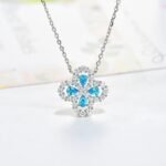 [Eternal Jewelry]LOOP NECKLACE FULL MOTIF DIAMOND 16MM MULTIPLE COLORS - Image 7