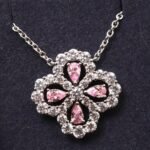 [Eternal Jewelry]LOOP NECKLACE FULL MOTIF DIAMOND 16MM MULTIPLE COLORS - Image 15