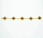 [Eternal Jewelry]CLOVER  5 MOTIFS TIGER EYE BRACELET - Image 9
