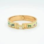 [Eternal Jewelry]H PINK GOLD BRACELET CREAM CERAMIC - Image 2