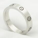 [Eternal Jewelry]LOVE RING 4MM 1 DIAMOND SILVER - Image 2