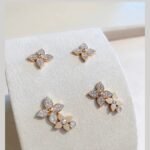 [Eternal Jewelry]STAR BLOSSOM STUD EARRINGS PINK GOLD DIAMONDS - Image 2