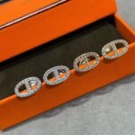 [Eternal Jewelry]HM FULL DIAMOND PIG NOSE STUD EARRINGS - Image 2