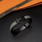 [Eternal Jewelry]CLIC HM SO BLACK GREY BRACELET - Image 5