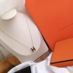 [Eternal Jewelry]HM CLIC BLACK ENAMEL GOLD NECKLACE - Image 3