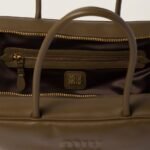 Leather Beau Handbag Tundra Color - Image 5