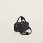 Arcadie Leather Small Handbag Black - Image 2