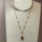 [Eternal Jewelry]DREAM NECKLACE CARNELIAN DIAMOND PINK GOLD - Image 4