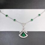 [Eternal Jewelry]DREAM NECKLACE MALACHITE DIAMOND SILVER - Image 2