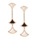 [Eternal Jewelry]DREAM EARRINGS 3 MOTIFS ONYX MOP PINK GOLD - Image 2