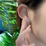[Eternal Jewelry]JEUX DE SILVER DIAMOND EARRINGS - Image 5