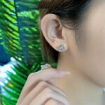 [Eternal Jewelry]JEUX DE SILVER DIAMOND EARRINGS - Image 7
