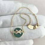 [Eternal Jewelry]JEUX DE BRACELET MALACHITE PINK GOLD DIAMONDS - Image 2