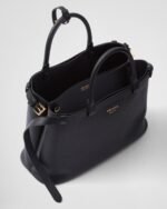 Prada Buckle Medium Leather Double-Belted Handbag - Image 5