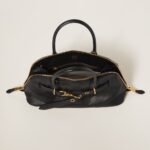 Aventure Nappa Large Leather Handbag Black - Image 4