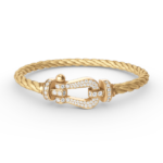[Eternal Jewelry]FORCE LARGE HORSESHOE FULL DIAMOND BRACELET GOLD - Image 3