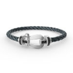 [Eternal Jewelry]FORCE LARGE HORSESHOE BLACK DIAMOND BRACELET SILVER - Image 6