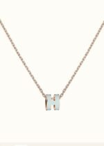 [Eternal Jewelry]POP H LIGHT BLUE NECKLACE - Image 2
