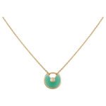 [Eternal Jewelry]AMULETTE GOLD MALACHITE NECKLACE - Image 2