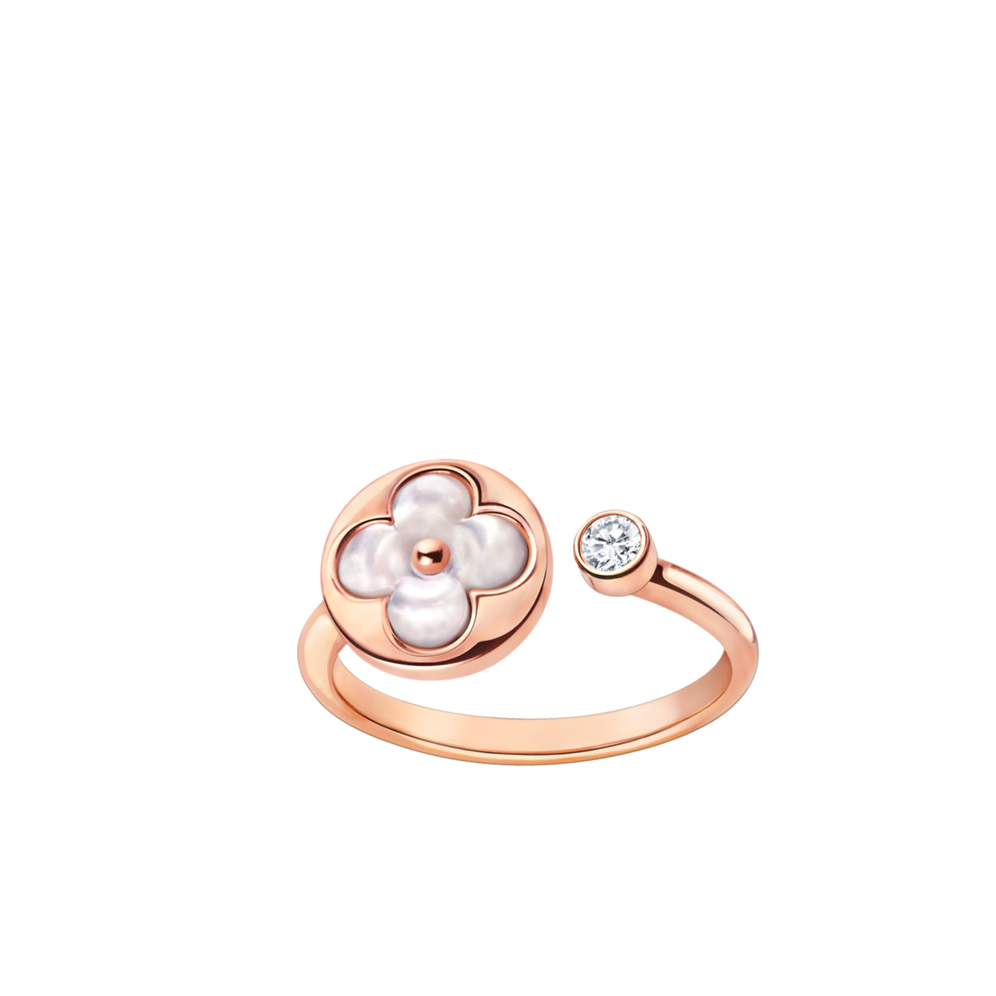 [Eternal Jewelry]SUN 1 DIAMOND PINK MOP RING - Image 1