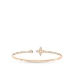 [Eternal Jewelry]IDYLLE PINK GOLD OPEN BRACELET DIAMOND PAVED