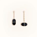 [Eternal Jewelry]CHAINE VERSO BLACK CERAMIC EARRINGS - Image 2