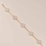 [Eternal Jewelry]CLOVER  5 MOTIF WHITE MOP BRACELET - Image 8