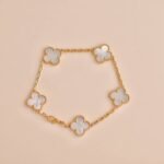 [Eternal Jewelry]CLOVER  5 MOTIF WHITE MOP BRACELET - Image 7