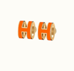[Eternal Jewelry]MINI POP H EARRINGS ORANGE - Image 2