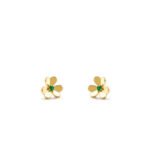 [Eternal Jewelry]FRIVOLE  FLOWER MALACHITE EARRINGS