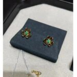[Eternal Jewelry]FRIVOLE  FLOWER MALACHITE EARRINGS - Image 4