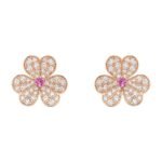[Eternal Jewelry]FRIVOLE PINK GOLD FLOWER DIAMOND EARRINGS