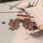 [Eternal Jewelry]FRIVOLE PINK GOLD FLOWER DIAMOND EARRINGS - Image 2