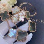 [Eternal Jewelry]CLOVER EARRINGS DARK MOP 4 MOTIFS ROSE GOLD - Image 3