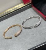 [Eternal Jewelry]PANTHERE FULL DIAMOND OPEN BRACELET - Image 2