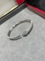 [Eternal Jewelry]PANTHERE FULL DIAMOND OPEN BRACELET - Image 4
