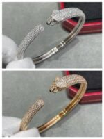 [Eternal Jewelry]PANTHERE FULL DIAMOND OPEN BRACELET - Image 5