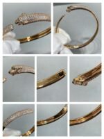[Eternal Jewelry]PANTHERE FULL DIAMOND OPEN BRACELET - Image 8