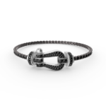[Eternal Jewelry]FORCE  LARGE HORSESHOE FULL DIAMOND TENNIS BRACELET - Image 4